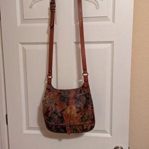 Patricia Nash EUC leather crossbody